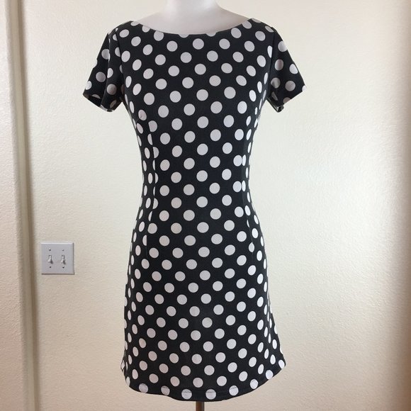 ZARA BASIC Polka Dot Dress - Picture 1 of 4